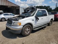 Ford salvage cars for sale: 2001 Ford F150 Supercrew