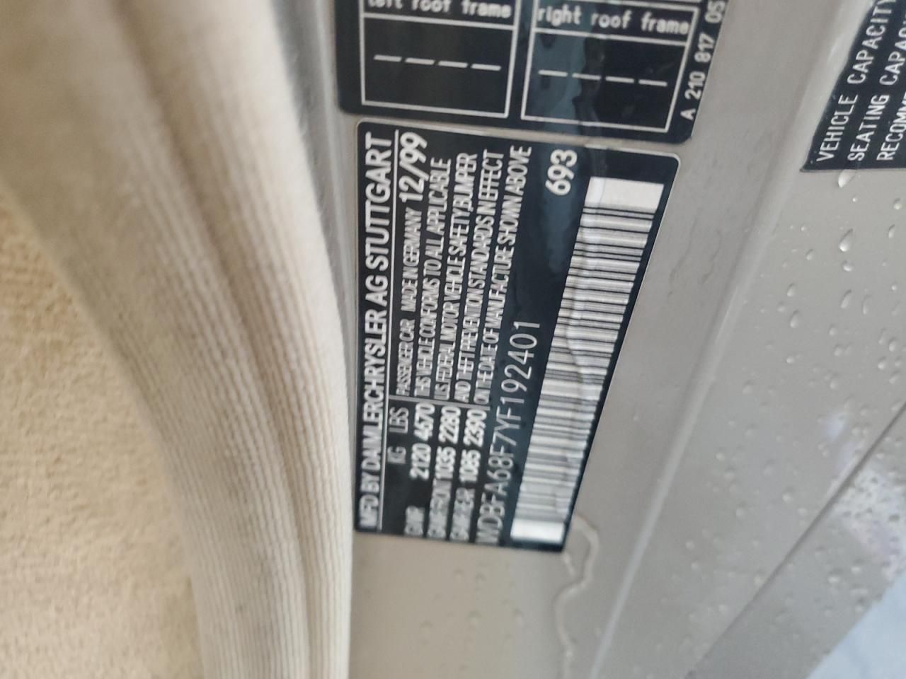 2000 Mercedes-Benz Sl 500