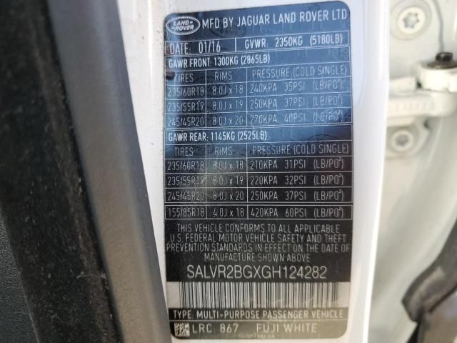 2016 Land Rover Range Rover Evoque HSE