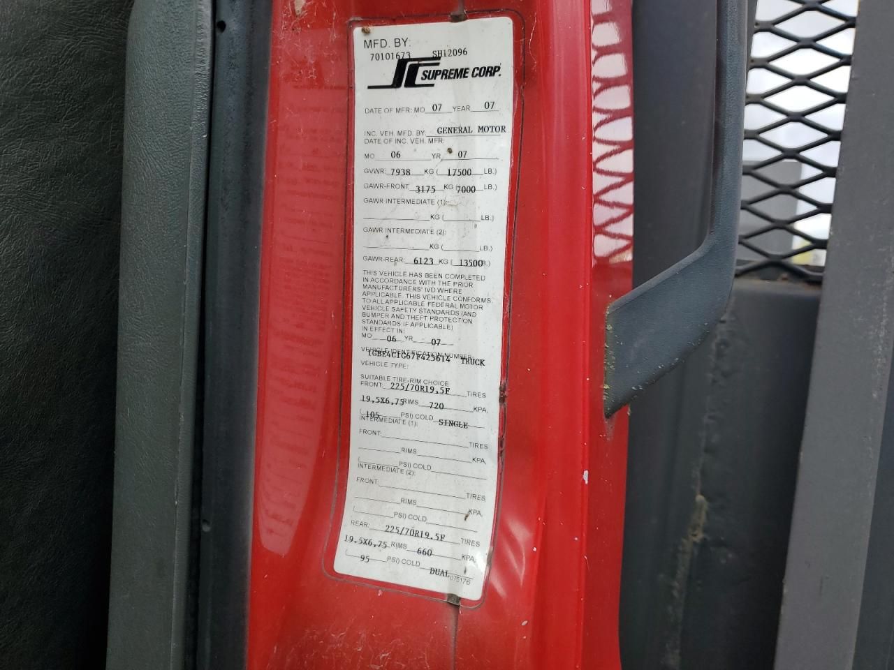 2007 Chevrolet C4500 C4C042