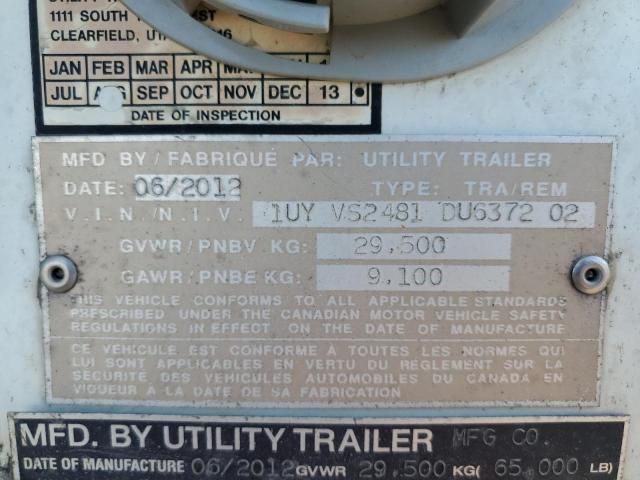 2013 Utility Refrigerated Van Trailer