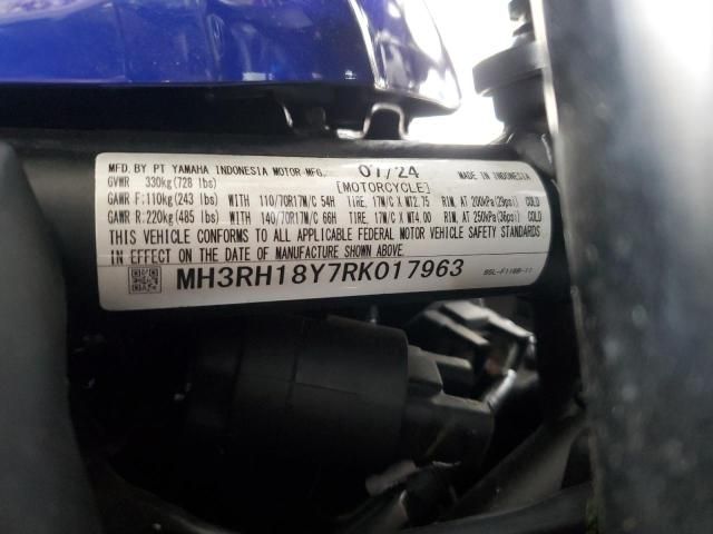 2024 Yamaha YZFR3 A