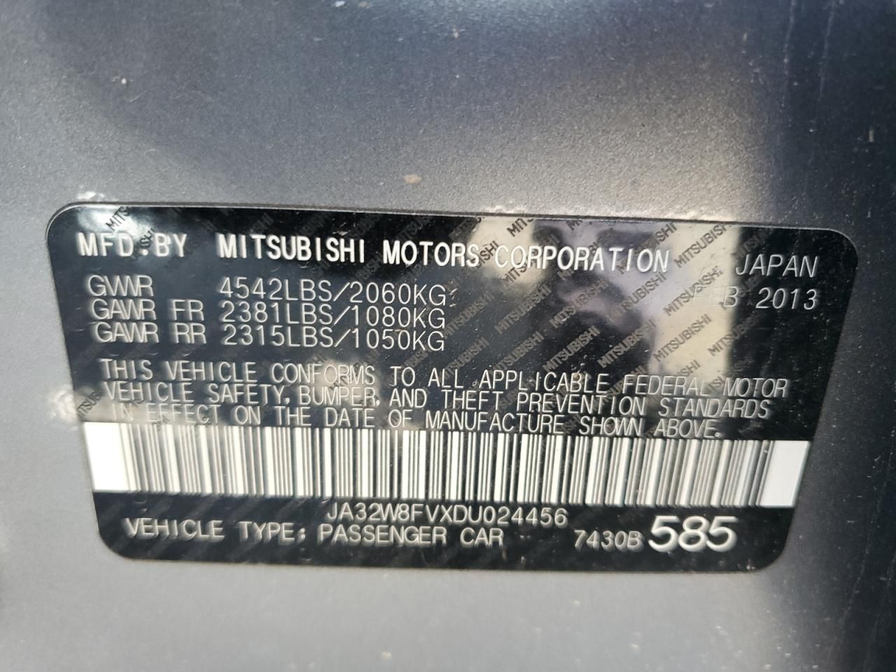 2013 Msti 2013 Mitsubishi Lancer Evolution gsr