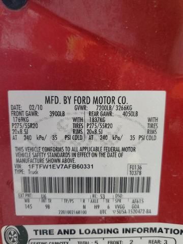 2010 Ford F150 Supercrew