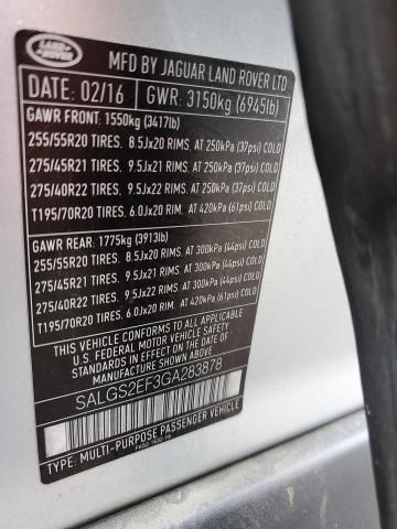 2016 Land Rover Range Rover Supercharged