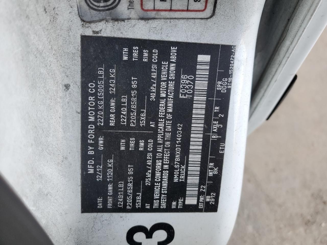 2013 Ford Transit Connect xlt