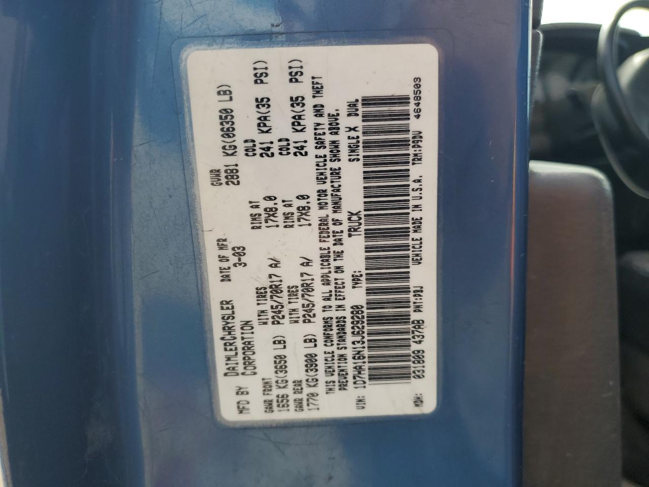 2003 Dodge Ram 1500 st