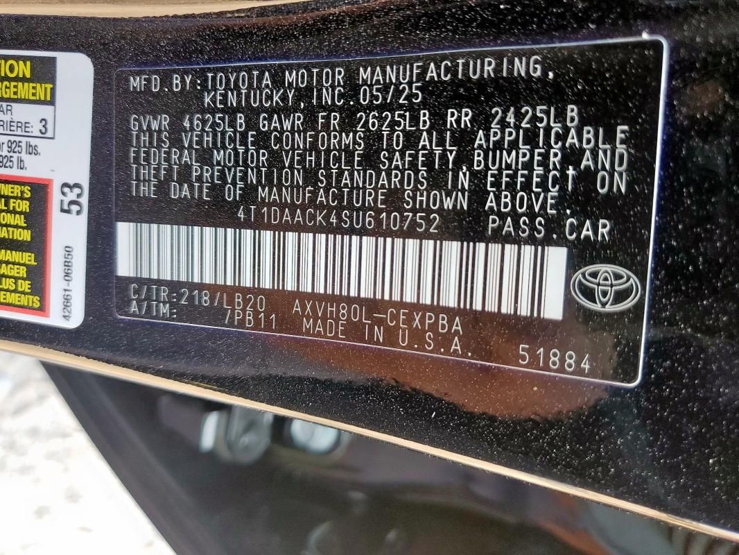 2025 Toyota Camry XSE