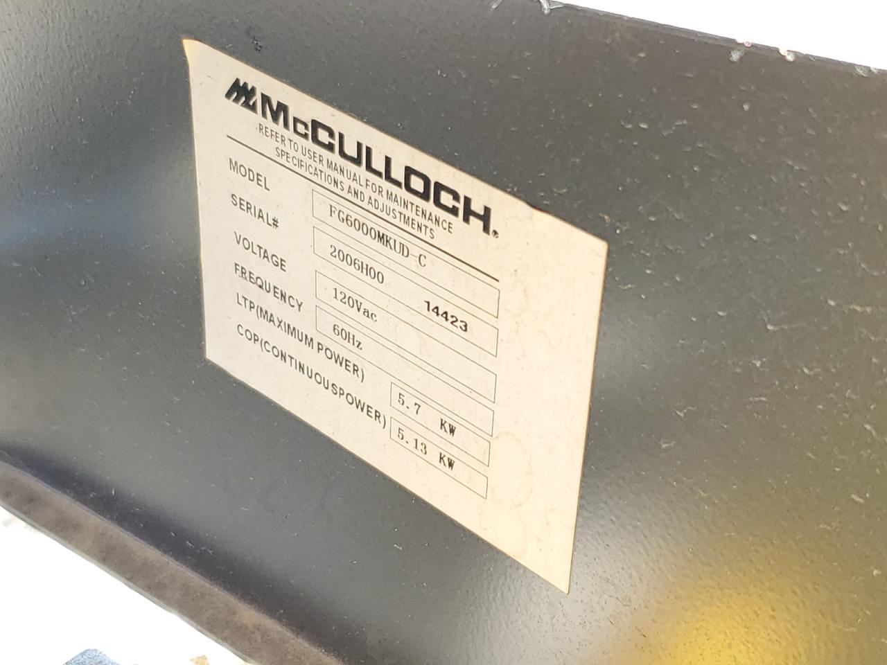 2006 Mcculloch Fg6000mk Generation