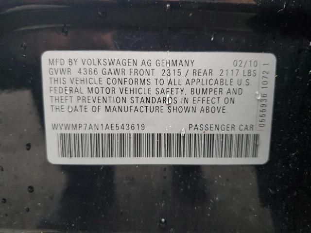 2010 Volkswagen CC Sport