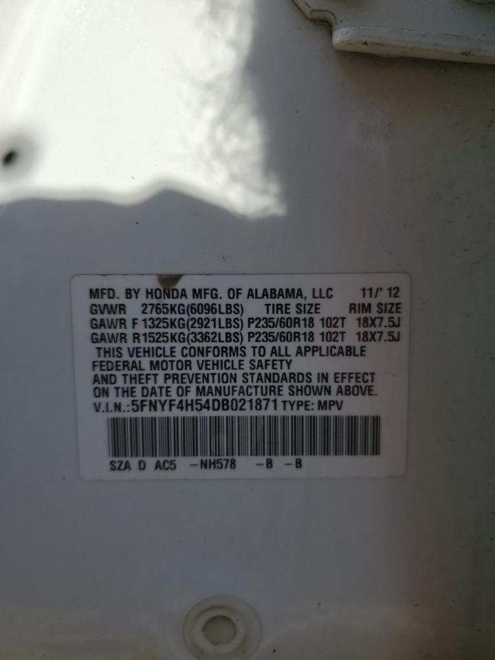 2013 Honda Pilot exl