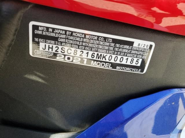 2021 Honda CBR1000 SP