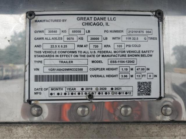 2021 Great Dane 2021 Great Dane Ess-1104-12042 Refrigerated van tr