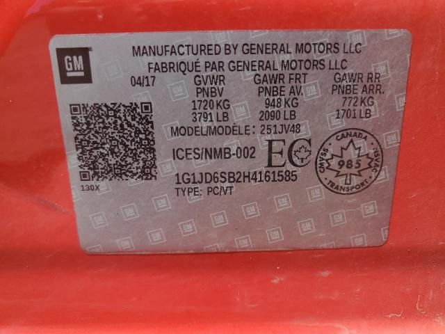 2017 Chevrolet Sonic lt