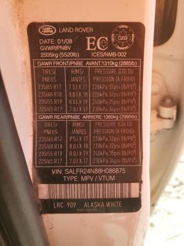 2008 Land Rover LR2 HSE