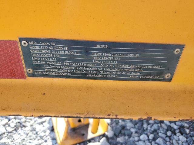 2020 Lucon 5T142BW-HDP Equipment Trailer