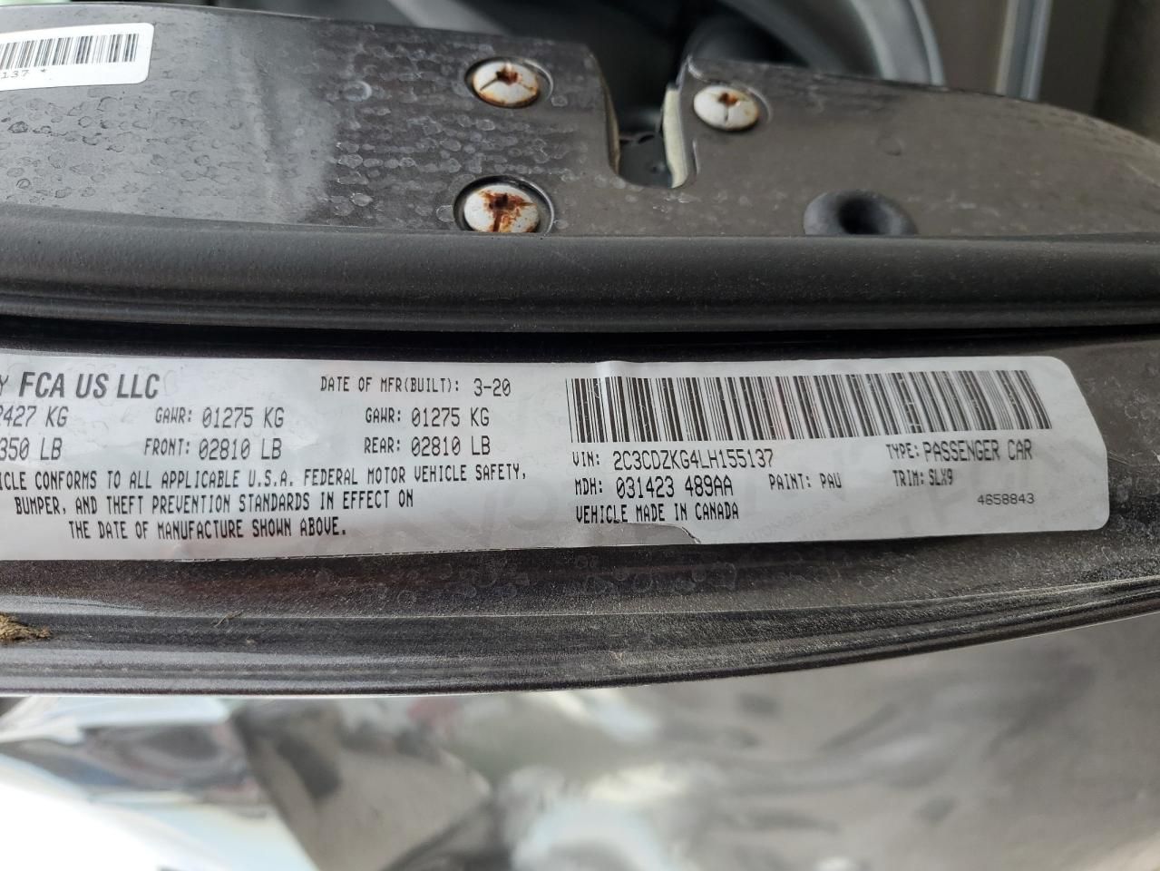 2020 Dodge Challenger gt