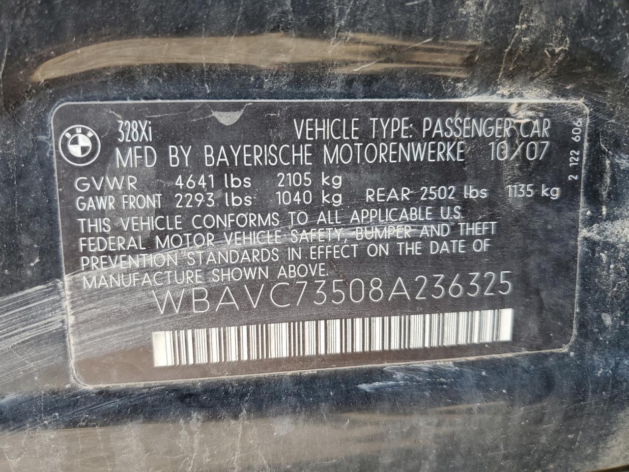 2008 BMW 328 xi Sulev