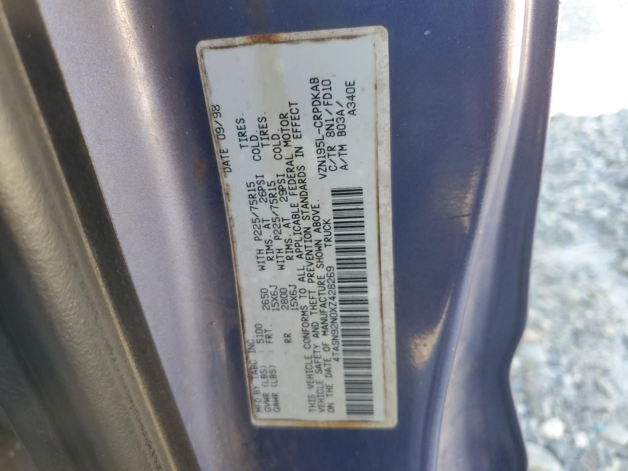 1999 Toyota Tacoma Xtracab Prerunner