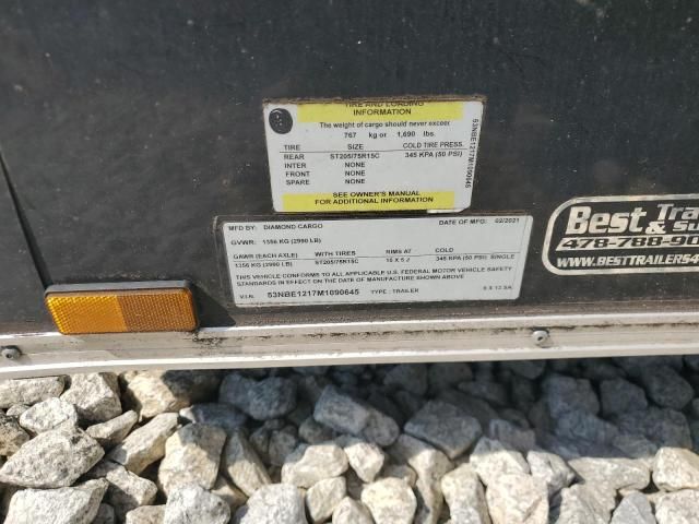 2021 Diamocargo 2021 Diamond Cargo 6X12 SA Enclosed Cargo Trailer