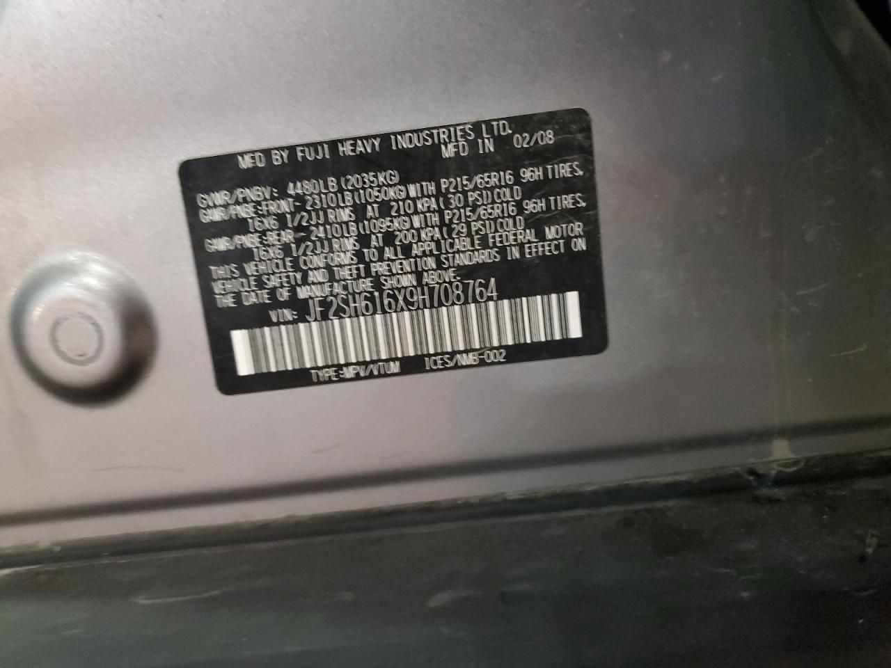 2009 Subaru Forester 2.5x