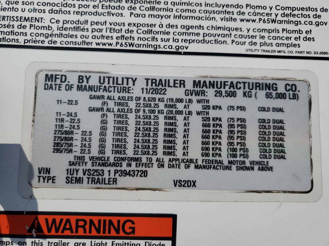 2023 Utility DRY Freight Trailer