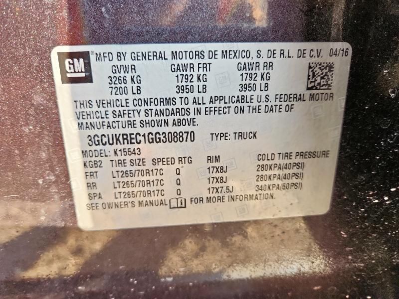 2016 Chevrolet Silverado K1500 LT