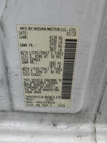 2018 Nissan NV 2500 S