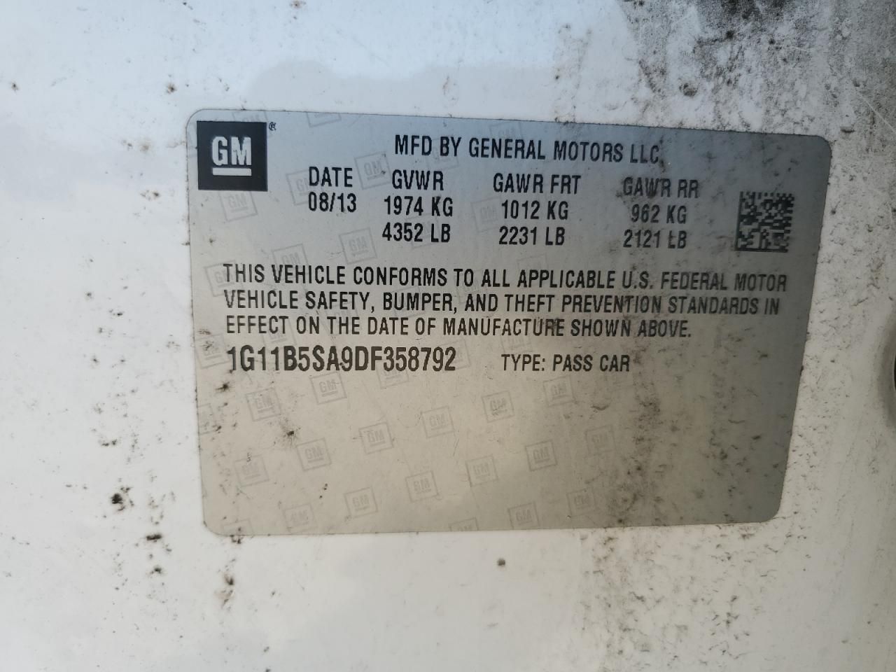 2013 Chevrolet Malibu ls