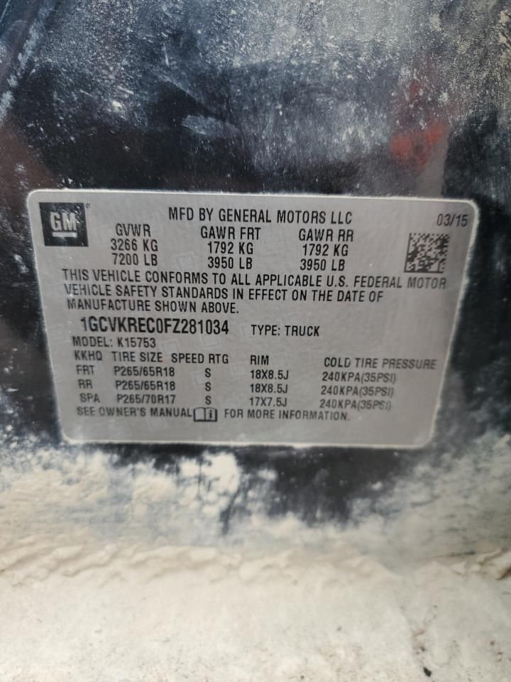 2015 Chevrolet Silverado K1500 lt