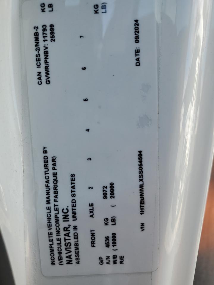 2025 International MV607 BOX Truck