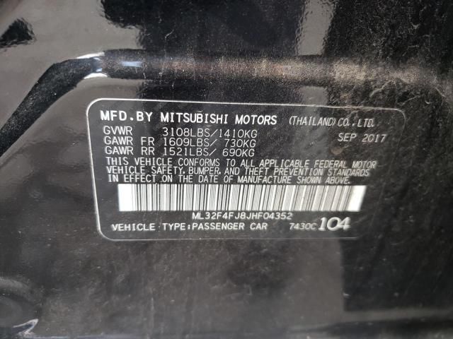 2018 Mitsubishi Mirage G4 SE