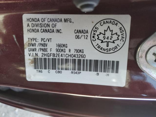 2012 Honda Civic lx