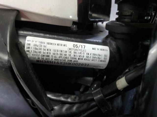 2017 Yamaha YZFR3 A