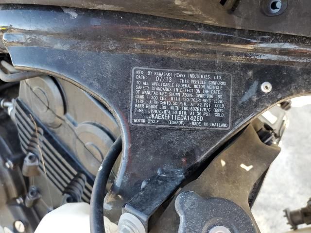 2014 Kawasaki EX650 F