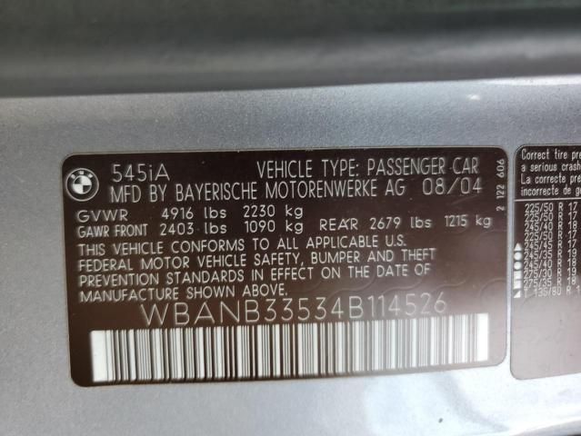 2004 BMW 545 I