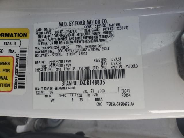 2013 Ford Fusion SE Hybrid