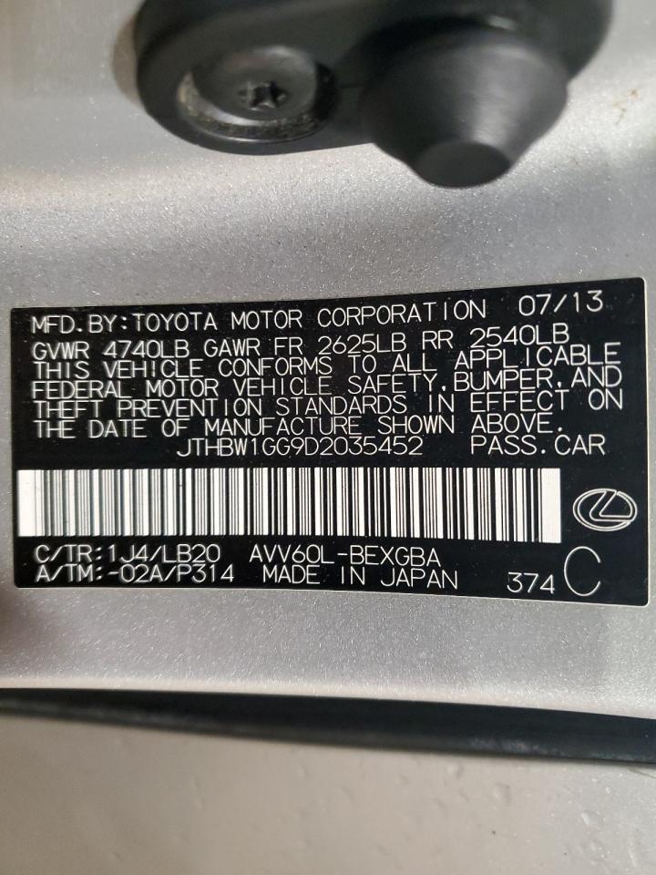 2013 Lexus Es 300h