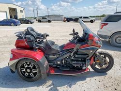 Salvage motorcycles for sale at San Antonio, TX auction: 2015 Honda GL1800