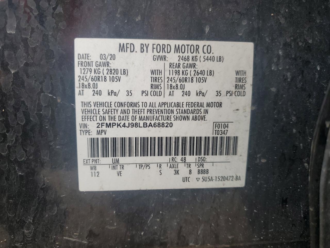 2020 Ford Edge sel