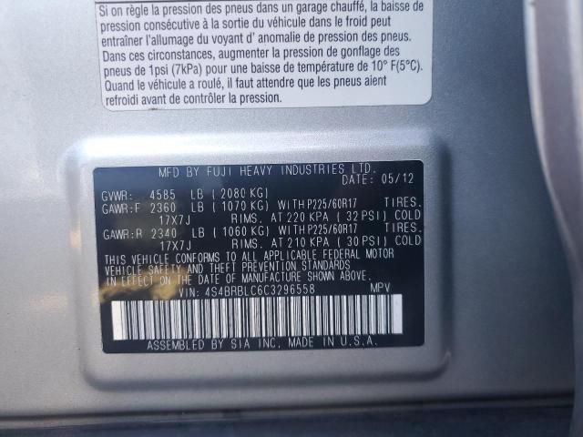 2012 Subaru Outback 2.5I Limited