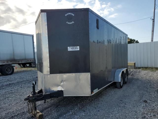 2022 Diamond Cargo 7 X 16 TA  Enclosed Cargo Trailer