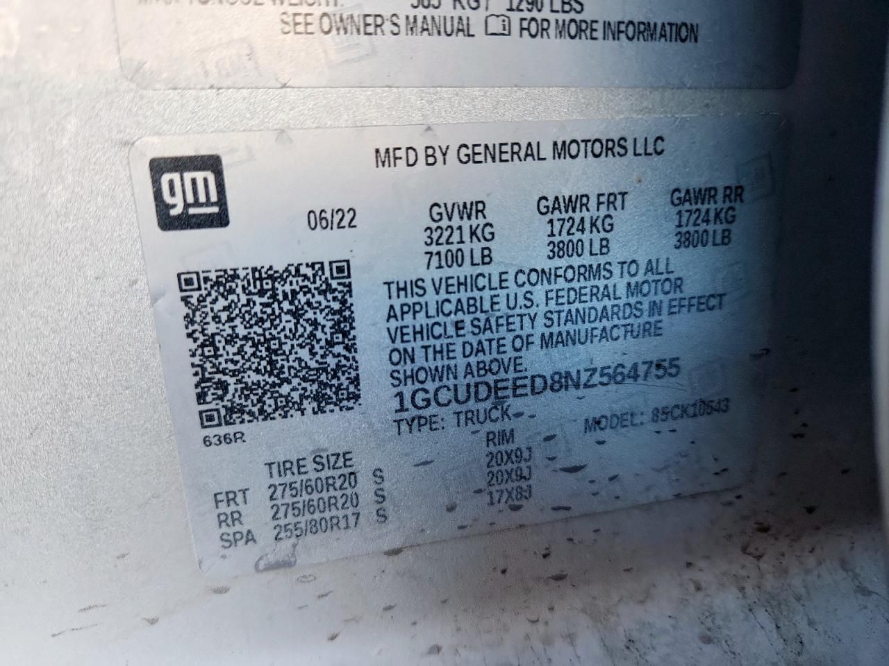 2022 Chevrolet Silverado K1500 rst