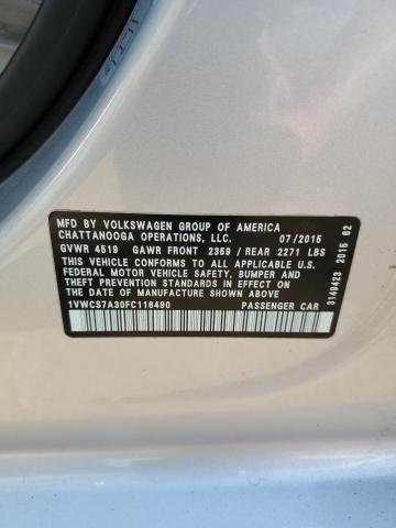 2015 Volkswagen Passat sel
