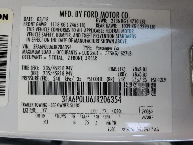 2018 Ford Fusion se Hybrid