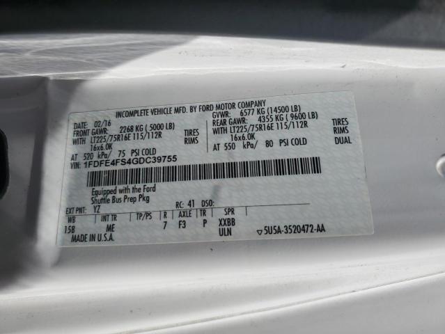 2016 Ford Econoline E450 Super Duty Cutaway van