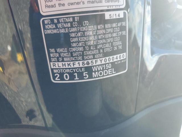 2015 Honda PCX 150
