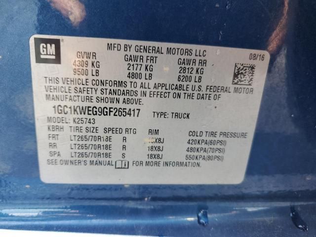 2016 Chevrolet Silverado K2500 Heavy Duty LTZ