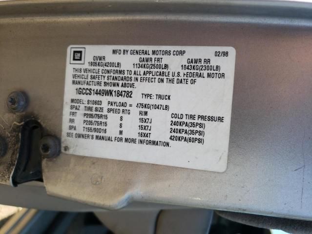 1998 Chevrolet S Truck S10