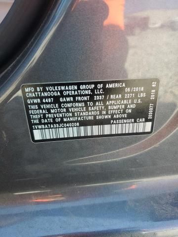 2018 Volkswagen Passat SE